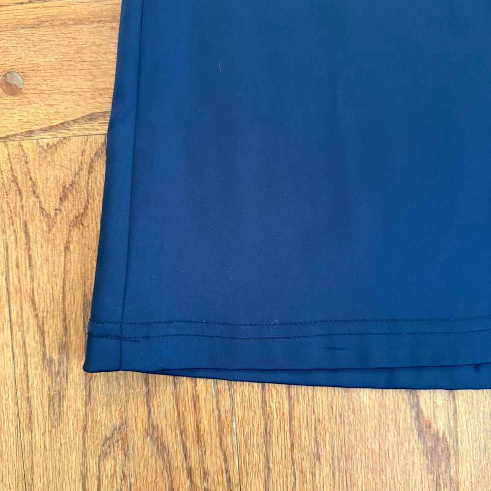Tadashi Collection Cap-Sleeve Satin Sequined Navy Gown Dress size 6 - Picture 7 of 13